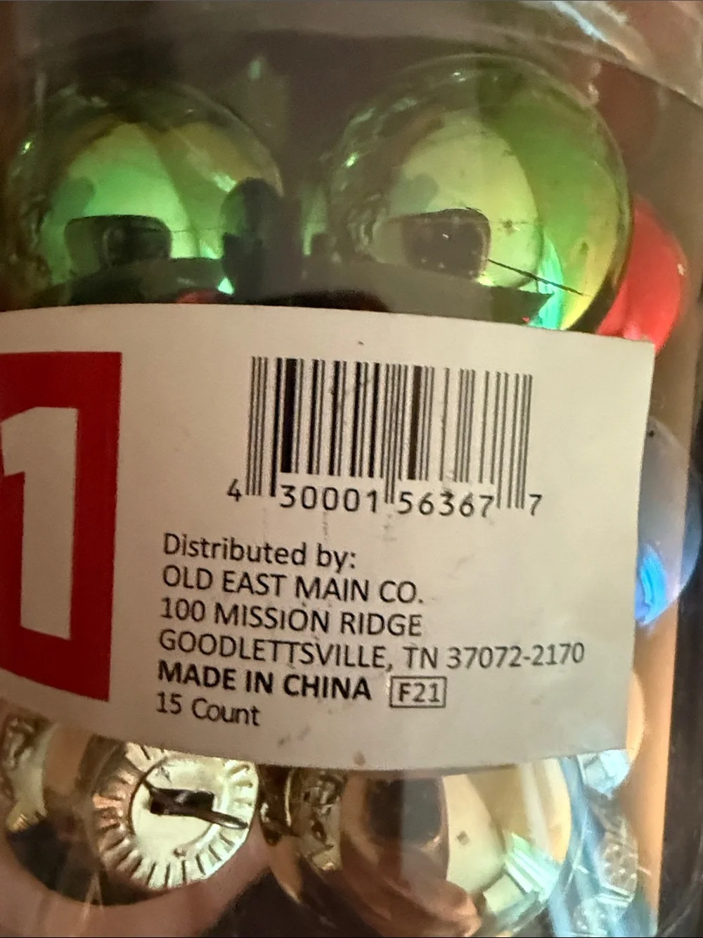 2 Pack 30ct Holiday Christmas ball plastic ornaments 1